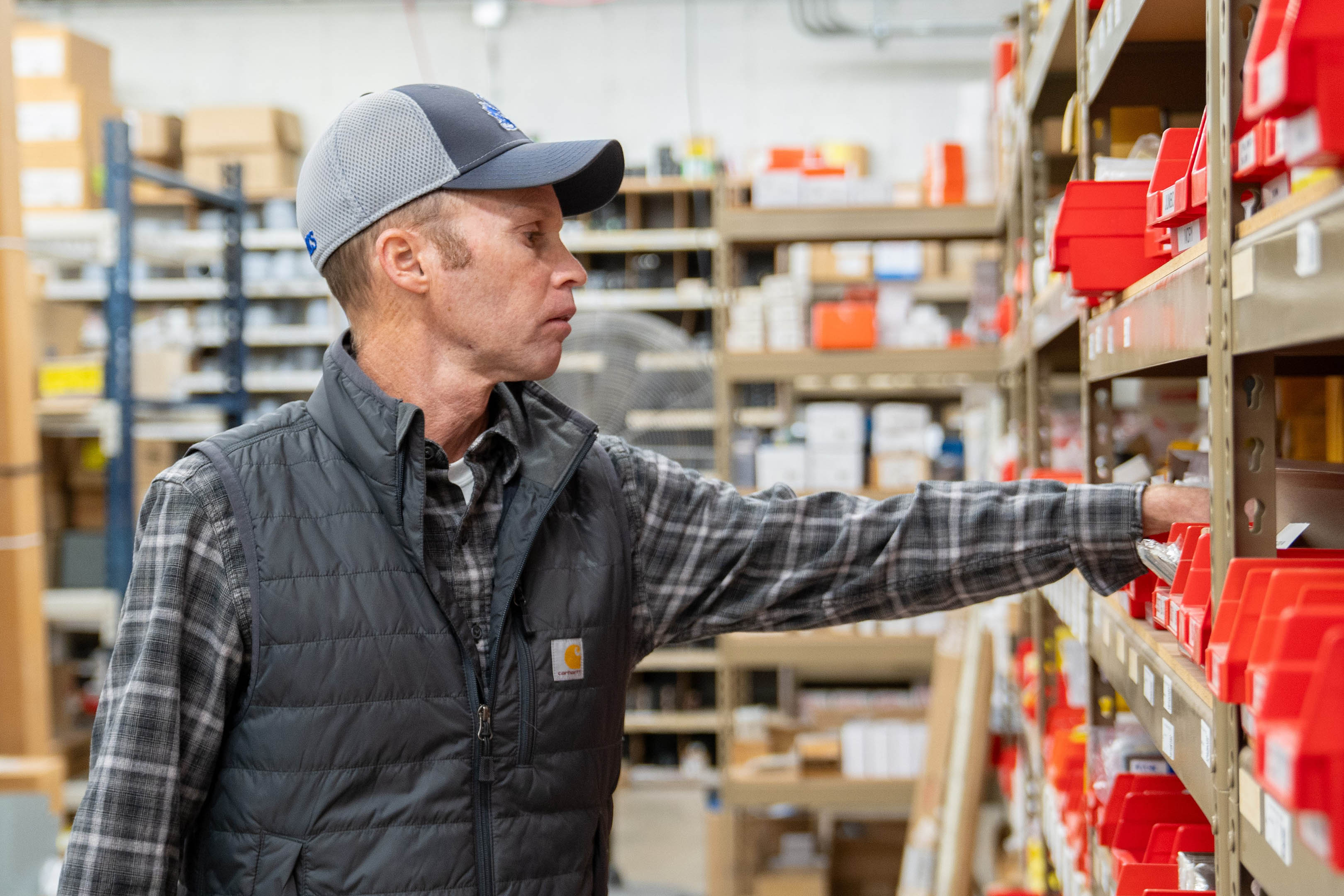 Colby Smith, McElroy Electric warehouse associate, has great knowledge of the parts and materials we stock and deliver to our electricians.